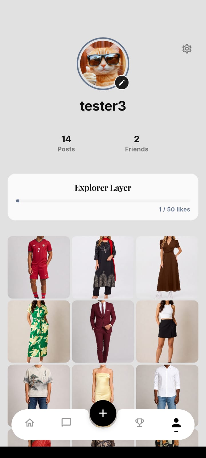 LayerOn member profile showcasing likes and explorer levels